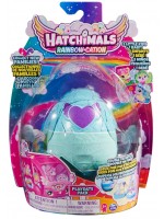 Игрален комплект Spin Master Hatchimals - Яйце с герои, свтлосиньо