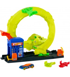 Игрален комплект Hot Wheels City - Отмъщението на зверовете