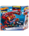 Игрален комплект Hot Wheels City - Отмъщението на зверовете, Полицейски участък-Скорпион