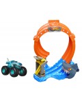 Игрален комплект Hot Wheels Monster Trucks - Corkscrew Shark Smash