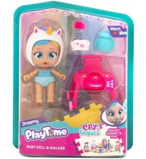 Игрален комплект IMC Toys Cry Babies - Кукла с проходилка 