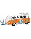 Игрален комплект Jada Toys - Бус Stitch 1961 VW Beetle, 1:24, с фигурка