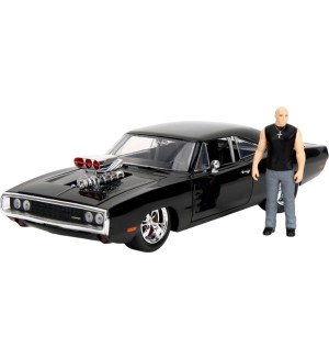 Игрален комплект Jada Toys Fast and Furious - Дом Торето с 1970 Dodge Charger, 1:24