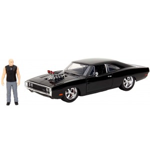 Игрален комплект Jada Toys Fast & Furious - Dom and Dodge Charger R/T, 1:24