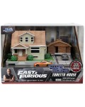 Игрален комплект Jada Toys Fast & Furious - Къщата на Дом Торето, с 2 коли