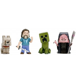 Игрален комплект Jada Toys - Minecraft, 4 фигурки, 6.35 cm
