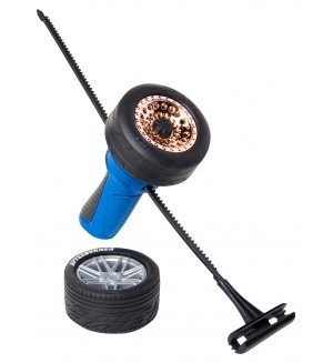 Игрален комплект Jakks Pacific - Fly Wheels, Launcher, с 2 състезателни колела