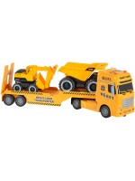 Игрален комплект Jin Jia Toys - Автовоз с багер и самосвал