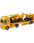 Игрален комплект Jin Jia Toys - Автовоз, самосвал и багер