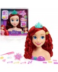 Игрален комплект Just Play Disney Princess - Манекен за прически Ариел, с 18 aксесоара