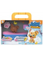 Игрален комплект Kidz World Washy Friends - Кално кученце за къпане с вана, Corgi
