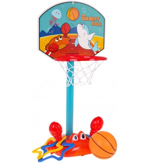 Игрален комплект King Sport - Баскетболен кош на стойка с основа раче Игрален комплект King Sport - Баскетболен кош на стойка с основа раче