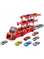 Игрален комплект Kruzzel - Автовоз с 6 коли