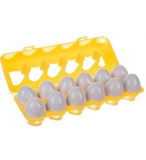 Игрален комплект Kruzzel  - Сортер с геометрични фигури във формата на яйца