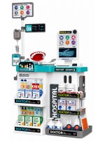 Игрален комплект Lean Toys - Голям медицински кабинет, със светлини и звуци, 61 части