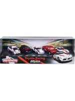 Игрален комплект Majorette - Колички, 5 броя, Toyota Racing