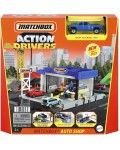 Игрален комплект Matchbox Action Drivers - Автомивка, с количка