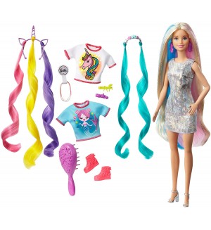 Игрален комплект Mattel Barbie - Барби с приказна коса