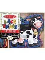 Игрален комплект Melissa and Doug - Нанизване на шнурове, ферма