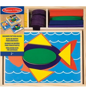 Игрален комплект Melissa and Doug - Шаблони за редене