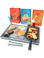 Игрален комплект Melissa & Doug Color Reveal Water Wow - Flip and Fry Grill, 27 части