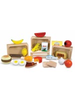 Игрален комплект Melissa & Doug - Дървени хранителни продукти