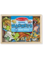 Игрален комплект Melissa & Doug - Магнитни дървени животни