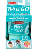 Игрален комплект Melissa & Doug - Play to Go, Ice Cream, 11 части
