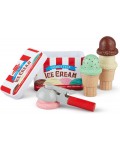 Игрален комплект Melissa & Doug - Scoop and Stack, Направи си сладолед