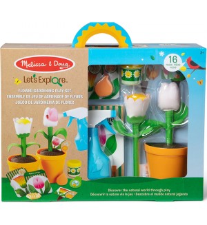 Игрален комплект Melissa & Doug - Цветна градина, 16 части