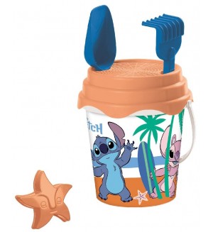 Игрален комплект Mondo - Кофичка за пясък с аксесоари, Stitch 