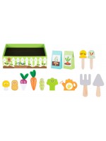 Игрален комплект Moni - Дървен градински сет, 14 части