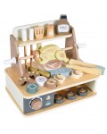 Игрален комплект Moni Toys - Дървено барбекю, 26 части