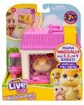 Игрален комплект Moose Little Live Pets - Къщичка с хамстер с бебета и изненади
