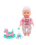 Игрален комплект OCIE - Кукла с люлка еднорог, 30 cm