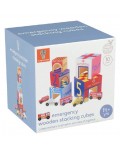 Игрален комплект Orange Tree Toys - Кубчета и колички