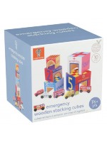 Игрален комплект Orange Tree Toys - Кубчета и колички