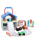 Игрален комплект Orange Tree Toys - Състезателна писта, 26 части