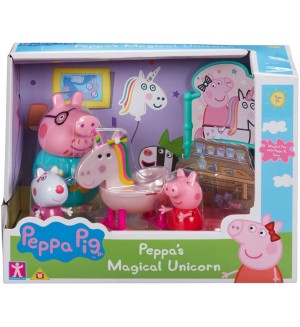 Игрален комплект Peppa Pig - Парти, с 3 фигури, асортимент