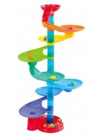Игрален комплект PlayGo - Писта с топчета Marble Swirly Run, 31 части
