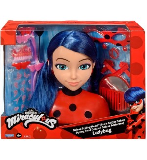 Игрален комплект Playmates Miraculous - Манекен за прически, с аксесоари