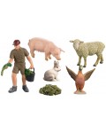 Игрален комплект Rappa - Ферма в кутия, 6 части