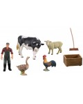 Игрален комплект Rappa - Ферма в кутия, 7 части