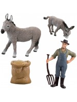 Игрален комплект Rappa - Ферма за магарета в кутия, 4 части Игрален комплект Rappa - Ферма за магарета в кутия, 4 части