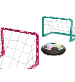 Игрален комплект Raya Toys - Футболна топка с врати, с музика и светлини за земя Игрален комплект Raya Toys - Футболна топка с врати, с музика и светлини за земя