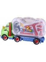 Игрален комплект Raya Toys - Камион-куфар с инструменти, зелен