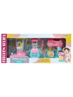 Игрален комплект Raya Toys - Кухненски уреди Happy Family, 3 броя