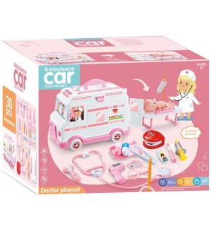 Игрален комплект Raya Toys - Линейка с аксесоари, 30 части