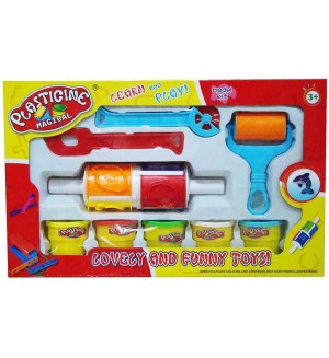 Игрален комплект Raya Toys - Моделин, с аксесоари Игрален комплект Raya Toys - Моделин, с аксесоари