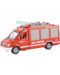 Детска играчка Raya Toys - Пожарна кола City Rescue със стълба, музика и светлини